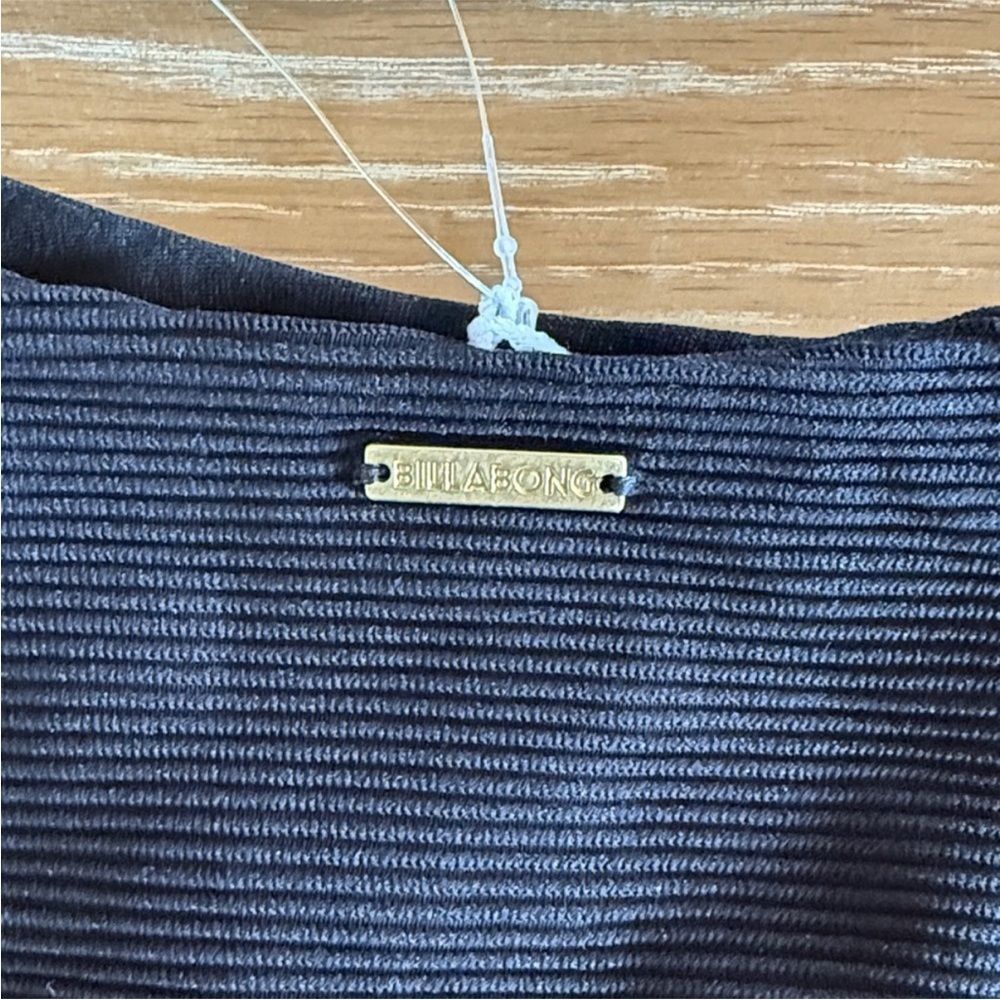 Billabong Marina Hike Textured Black Bikini Bottom - Picture 7 of 10